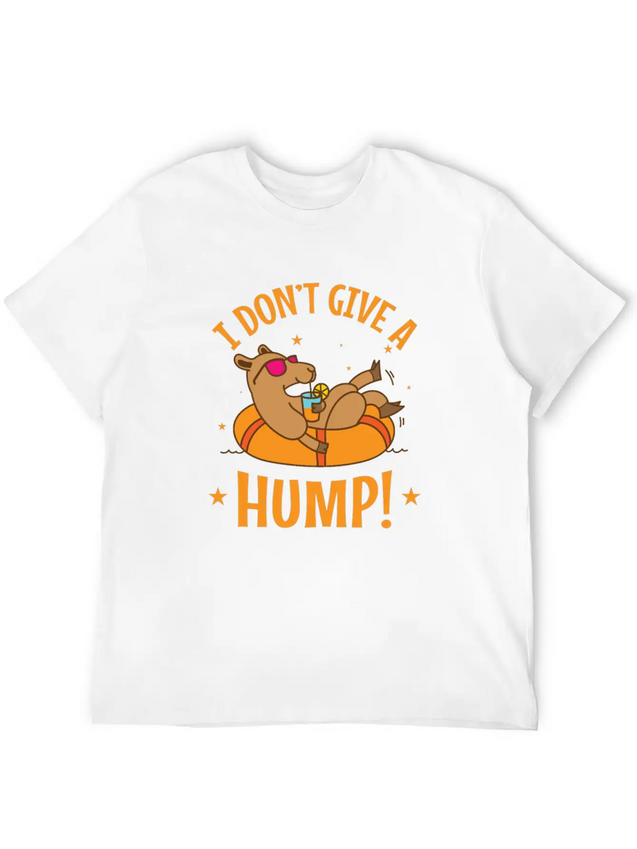 I Don't Give A Hump! Camel Dromedary Lightweight Cotton T-Shirt – Daily Comfort Graphic Shirt