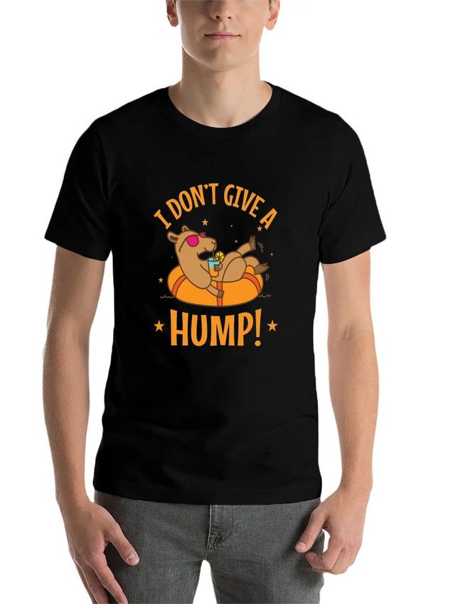 I Don't Give A Hump! Camel Dromedary Lightweight Cotton T-Shirt – Daily Comfort Graphic Shirt