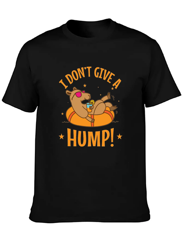 I Don't Give A Hump! Camel Dromedary Lightweight Cotton T-Shirt – Daily Comfort Graphic Shirt