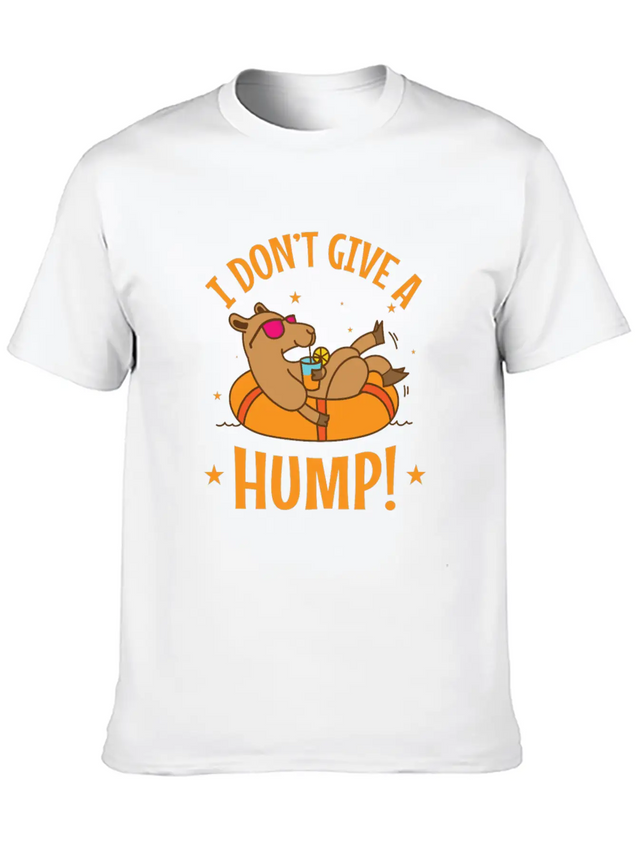 I Don't Give A Hump! Camel Dromedary Lightweight Cotton T-Shirt – Daily Comfort Graphic Shirt
