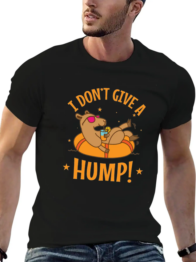 I Don't Give A Hump! Camel Dromedary Lightweight Cotton T-Shirt – Daily Comfort Graphic Shirt