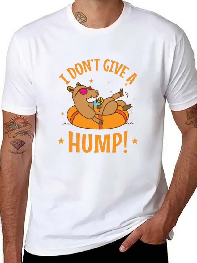I Don't Give A Hump! Camel Dromedary Lightweight Cotton T-Shirt – Daily Comfort Graphic Shirt