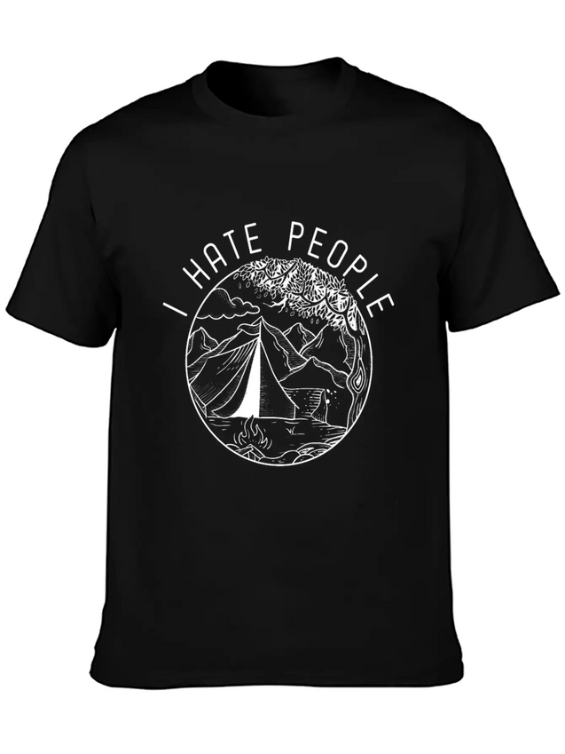 I Hate People Lightweight Cotton T-Shirt – Daily Comfort Graphic Shirt