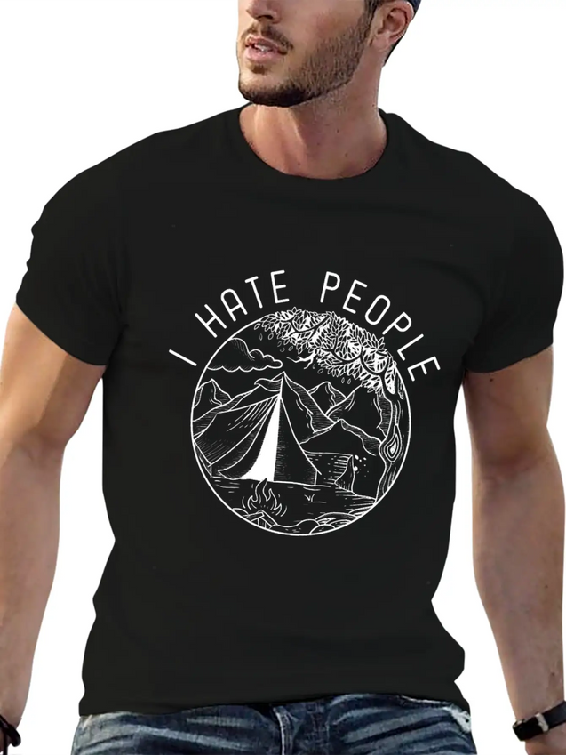 I Hate People Lightweight Cotton T-Shirt – Daily Comfort Graphic Shirt