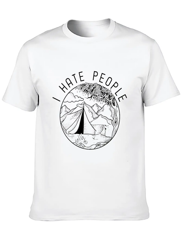 I Hate People Lightweight Cotton T-Shirt – Daily Comfort Graphic Shirt