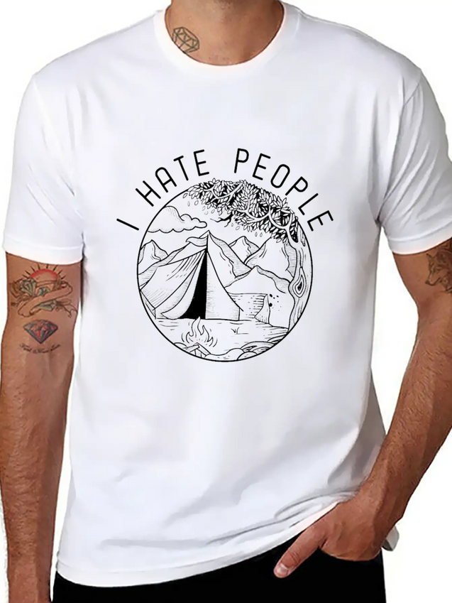 I Hate People Lightweight Cotton T-Shirt – Daily Comfort Graphic Shirt
