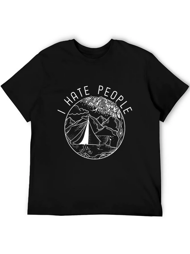 I Hate People Lightweight Cotton T-Shirt – Daily Comfort Graphic Shirt