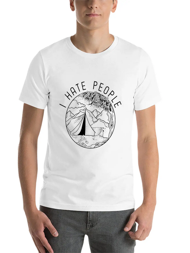 I Hate People Lightweight Cotton T-Shirt – Daily Comfort Graphic Shirt