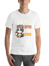 I Just Need Coffee And Silence Funny Cat Caffeine Lightweight Cotton T-Shirt – Daily Comfort Graphic Shirt
