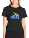 I Like My Grass Blue, Banjo Lightweight Cotton T-Shirt – Daily Comfort Graphic Shirt