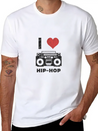 I Love Hip Hop Lightweight Cotton T-Shirt – Daily Comfort Graphic Shirt