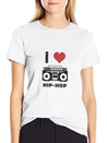 I Love Hip Hop Lightweight Cotton T-Shirt – Daily Comfort Graphic Shirt