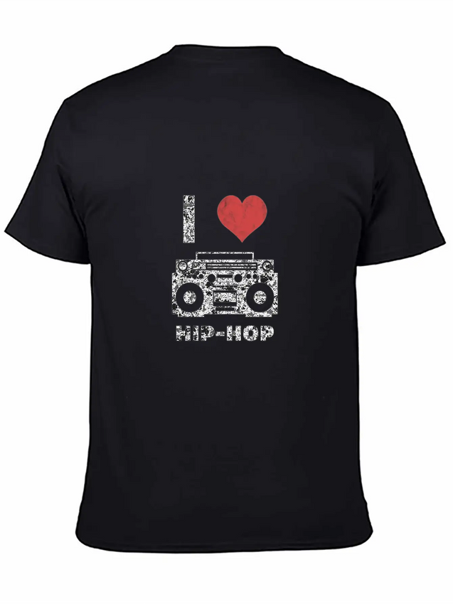 I Love Hip Hop Lightweight Cotton T-Shirt – Daily Comfort Graphic Shirt