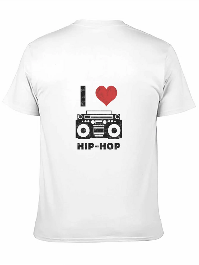 I Love Hip Hop Lightweight Cotton T-Shirt – Daily Comfort Graphic Shirt