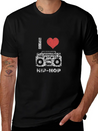 I Love Hip Hop Lightweight Cotton T-Shirt – Daily Comfort Graphic Shirt