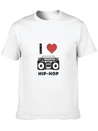 I Love Hip Hop Lightweight Cotton T-Shirt – Daily Comfort Graphic Shirt