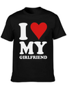 I Love My Girlfriend Lightweight Cotton T-Shirt – Daily Comfort Graphic Shirt