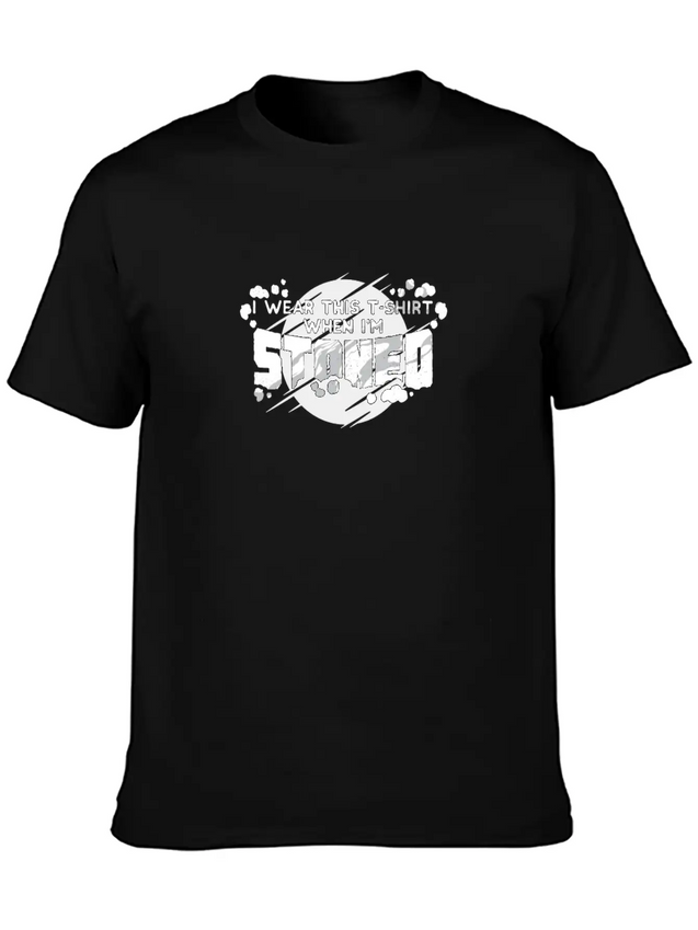 I Wear This Shirt When I'm Stoned Weed Lightweight Cotton T-Shirt – Daily Comfort Graphic Shirt