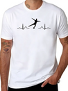 Ice Skater Figure Skating Ice Skating Lightweight Cotton T-Shirt – Daily Comfort Graphic Shirt
