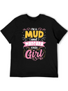 I'm A Mud And Mascara Kinda Girl Dirtbike Lightweight Cotton T-Shirt – Daily Comfort Graphic Shirt