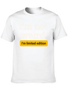 I'm Not Weird I'm Limited Edition Lightweight Cotton T-Shirt – Daily Comfort Graphic Shirt