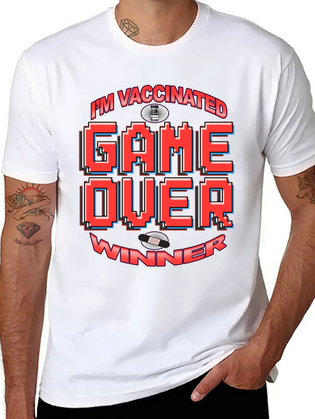 I'm Vaccinated: Winner Lightweight Cotton T-Shirt – Daily Comfort Graphic Shirt