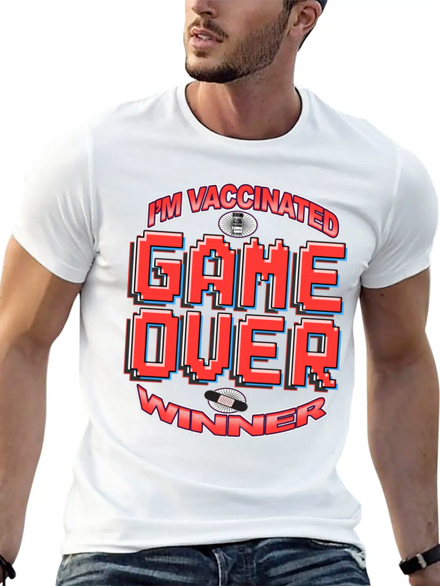 I'm Vaccinated: Winner Lightweight Cotton T-Shirt – Daily Comfort Graphic Shirt