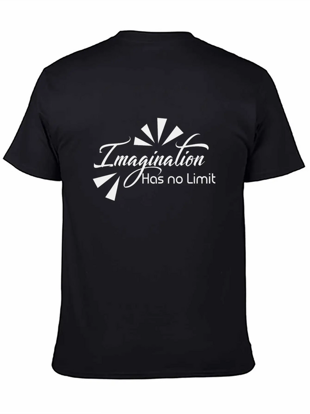 Imagination Has No Limit Lightweight Cotton T-Shirt – Daily Comfort Graphic Shirt