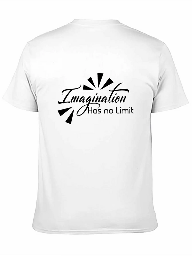 Imagination Has No Limit Lightweight Cotton T-Shirt – Daily Comfort Graphic Shirt