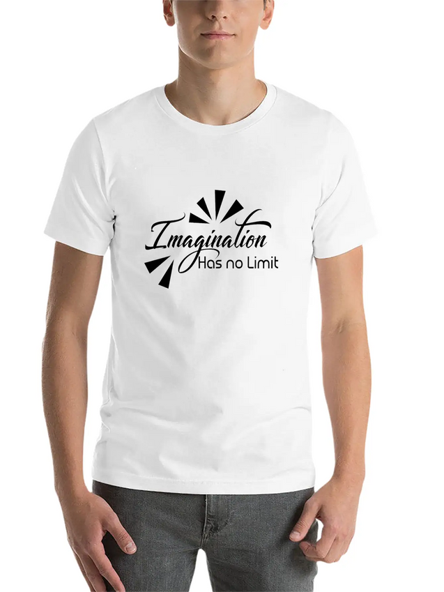 Imagination Has No Limit Lightweight Cotton T-Shirt – Daily Comfort Graphic Shirt