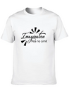 Imagination Has No Limit Lightweight Cotton T-Shirt – Daily Comfort Graphic Shirt