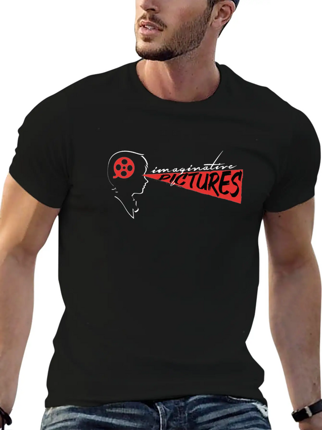 Imaginative Pictures Logo Lightweight Cotton T-Shirt – Daily Comfort Graphic Shirt