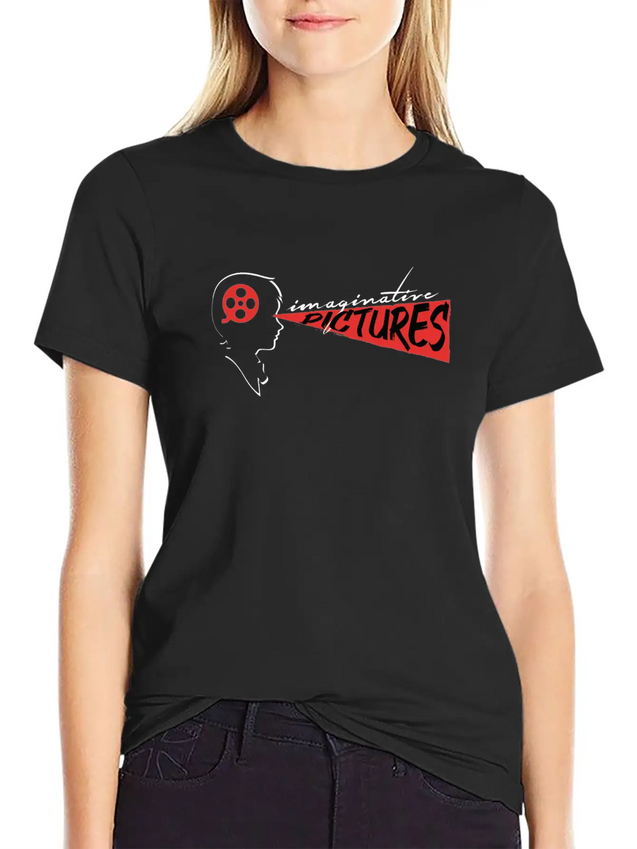 Imaginative Pictures Logo Lightweight Cotton T-Shirt – Daily Comfort Graphic Shirt