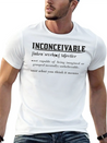 INCONCEIVABLE Lightweight Cotton T-Shirt – Daily Comfort Graphic Shirt