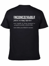 INCONCEIVABLE Lightweight Cotton T-Shirt – Daily Comfort Graphic Shirt