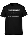 INCONCEIVABLE Lightweight Cotton T-Shirt – Daily Comfort Graphic Shirt