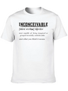 INCONCEIVABLE Lightweight Cotton T-Shirt – Daily Comfort Graphic Shirt