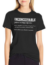 INCONCEIVABLE Lightweight Cotton T-Shirt – Daily Comfort Graphic Shirt