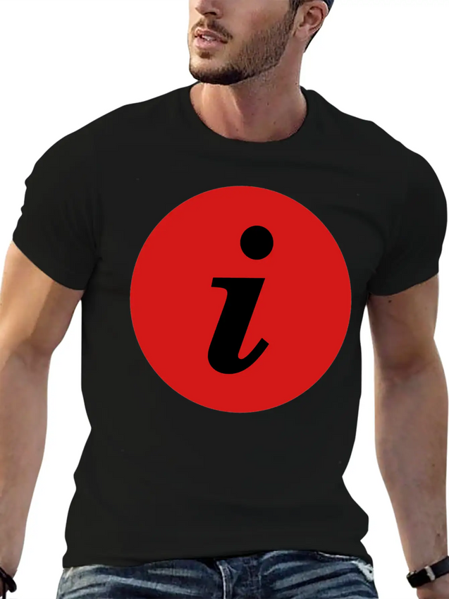 Infosymbolred Lightweight Cotton T-Shirt – Daily Comfort Graphic Shirt