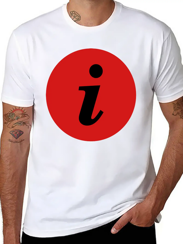 Infosymbolred Lightweight Cotton T-Shirt – Daily Comfort Graphic Shirt