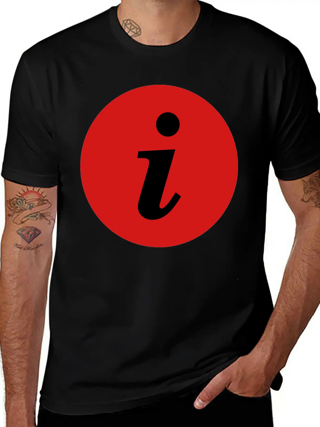 Infosymbolred Lightweight Cotton T-Shirt – Daily Comfort Graphic Shirt