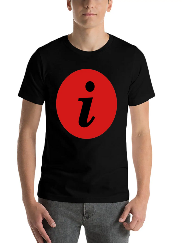 Infosymbolred Lightweight Cotton T-Shirt – Daily Comfort Graphic Shirt