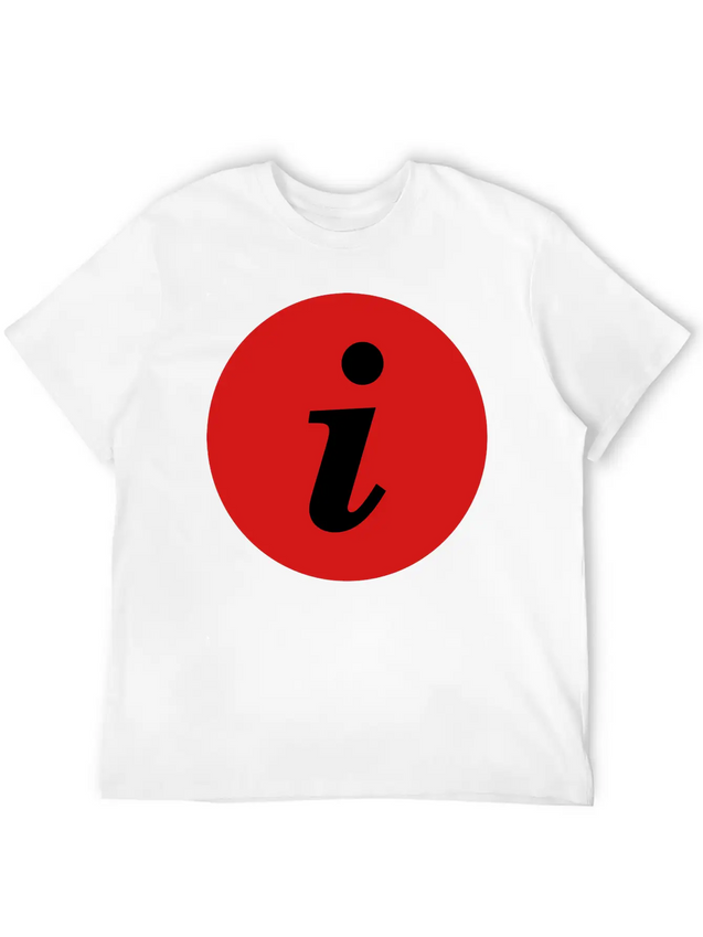 Infosymbolred Lightweight Cotton T-Shirt – Daily Comfort Graphic Shirt