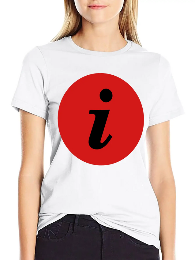 Infosymbolred Lightweight Cotton T-Shirt – Daily Comfort Graphic Shirt