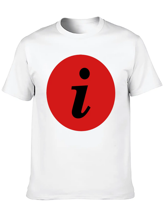 Infosymbolred Lightweight Cotton T-Shirt – Daily Comfort Graphic Shirt