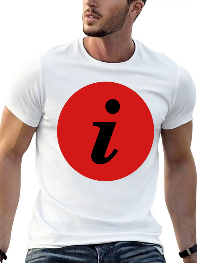 Infosymbolred Lightweight Cotton T-Shirt – Daily Comfort Graphic Shirt