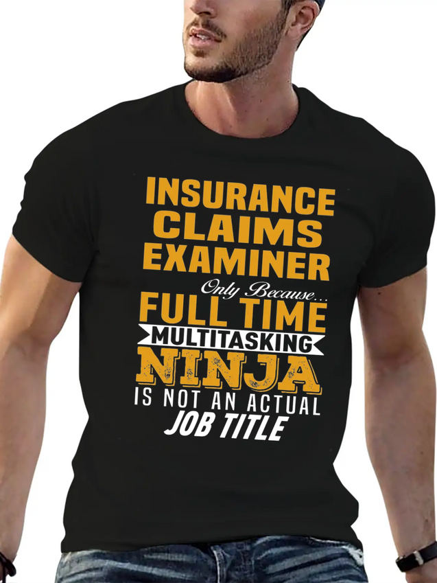 Insurance Claims Examiner Lightweight Cotton T-Shirt – Daily Comfort Graphic Shirt