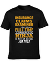 Insurance Claims Examiner Lightweight Cotton T-Shirt – Daily Comfort Graphic Shirt