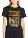 Insurance Claims Examiner Lightweight Cotton T-Shirt – Daily Comfort Graphic Shirt