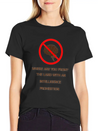 Intelligence Prohibition Lightweight Cotton T-Shirt – Daily Comfort Graphic Shirt